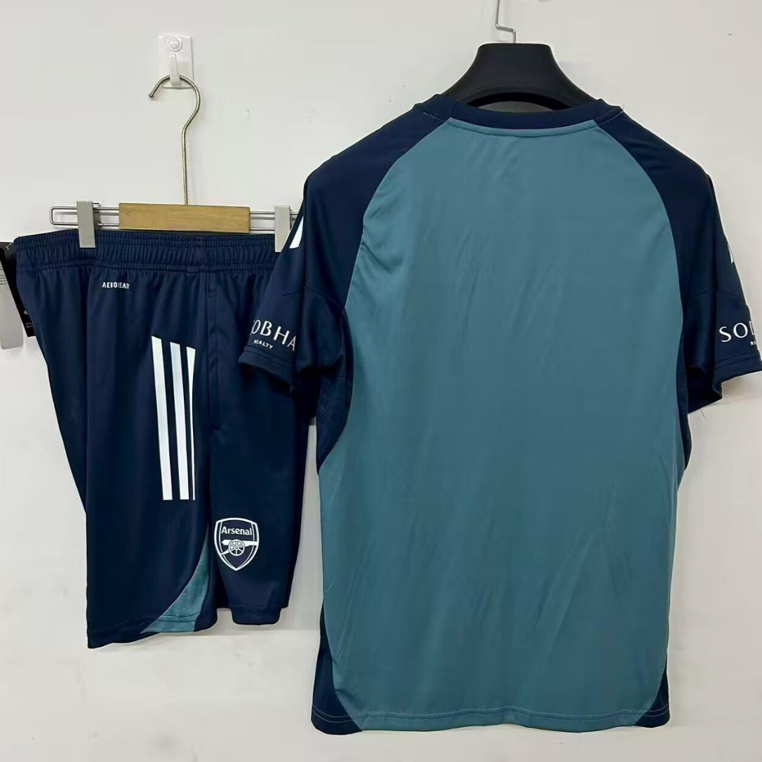 25/26 Arsenal Pre-Match Training Jersey Navy Blue+ Shorts S-3XL