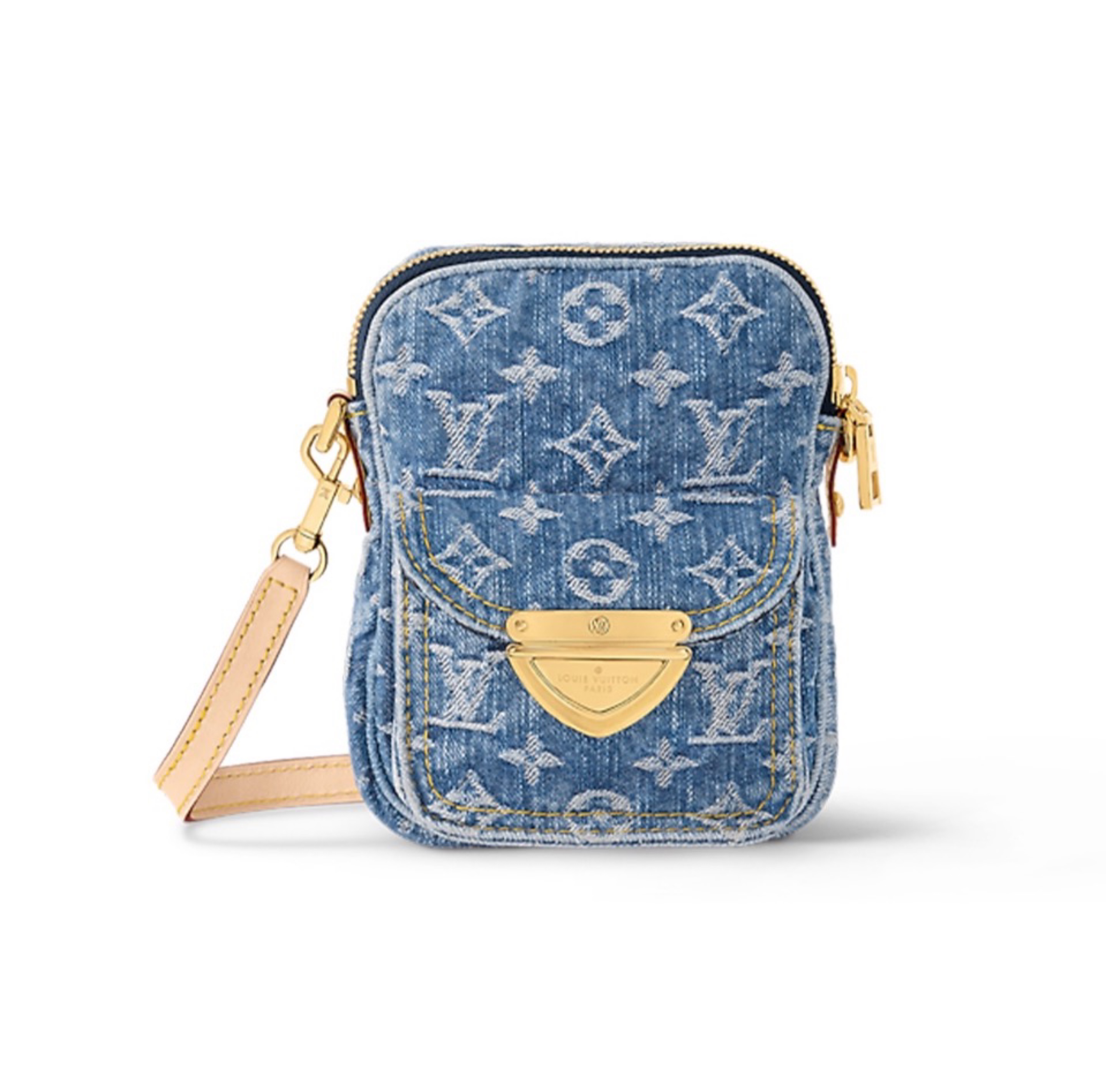 Louis Vuitton LV  Zippered Shoulder Crossbody Bag  M82948 Top quality