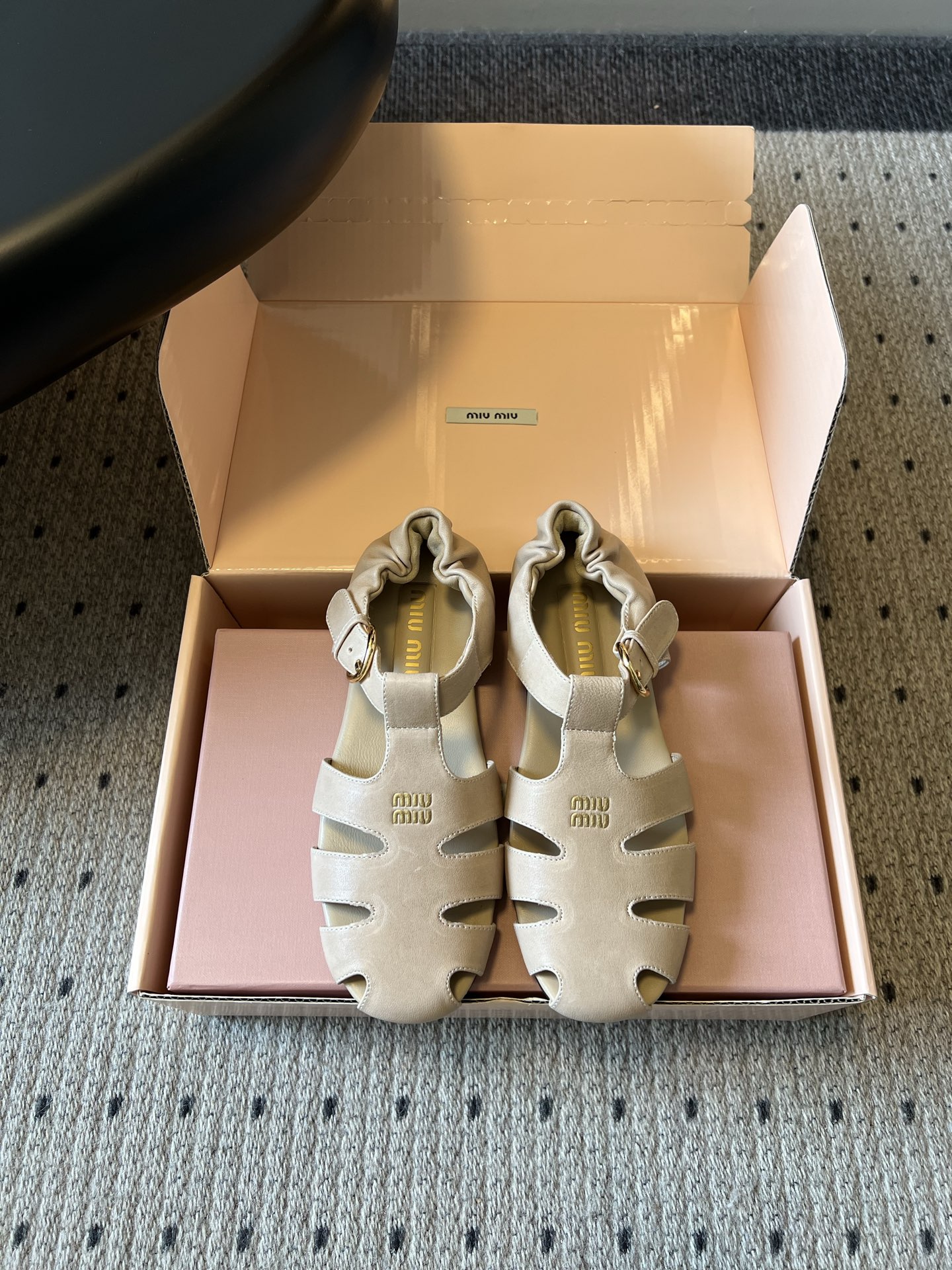 Miu Miu Nappa Leather Sandal
