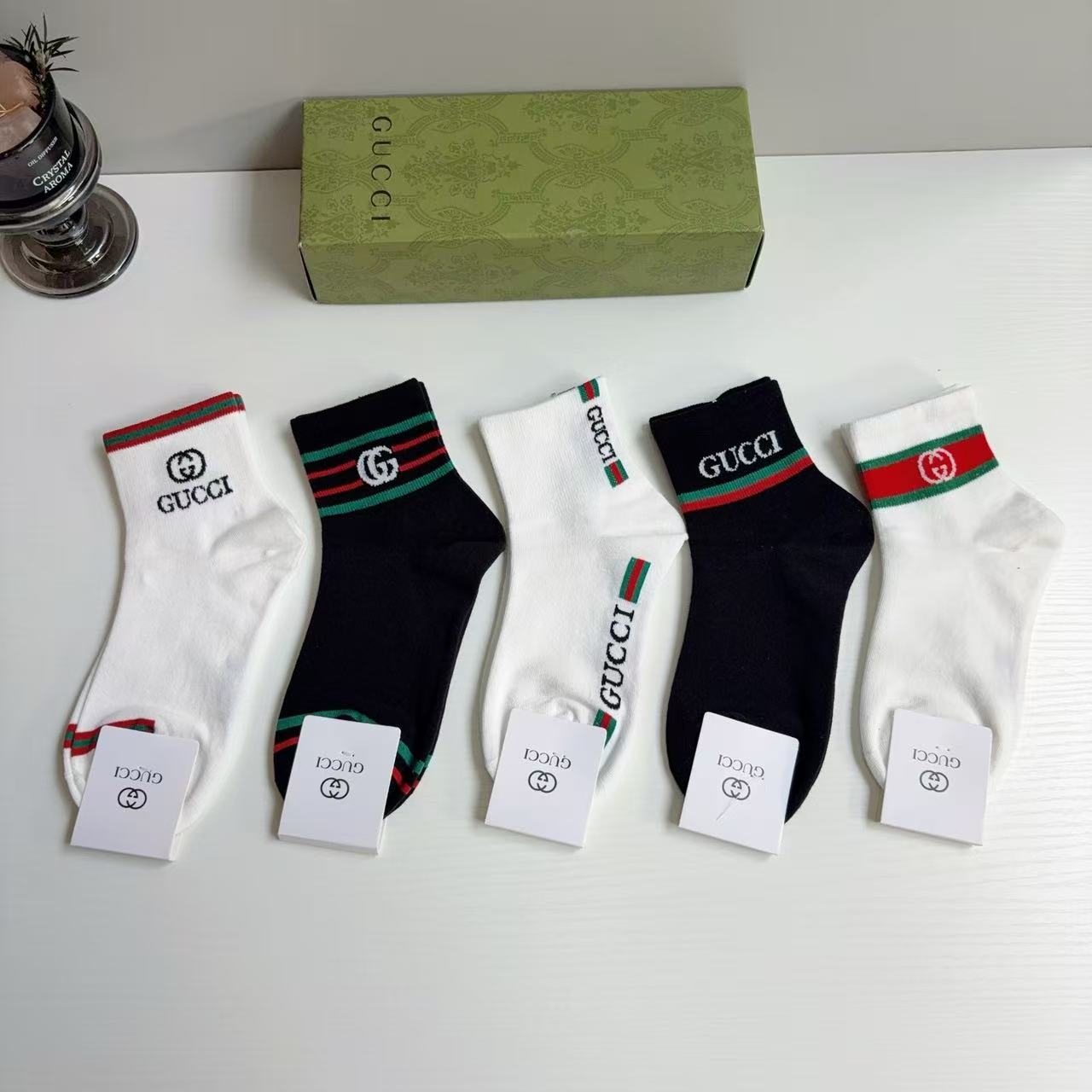 Gucci GG Ankle Socks 5-Pack - KAIROO