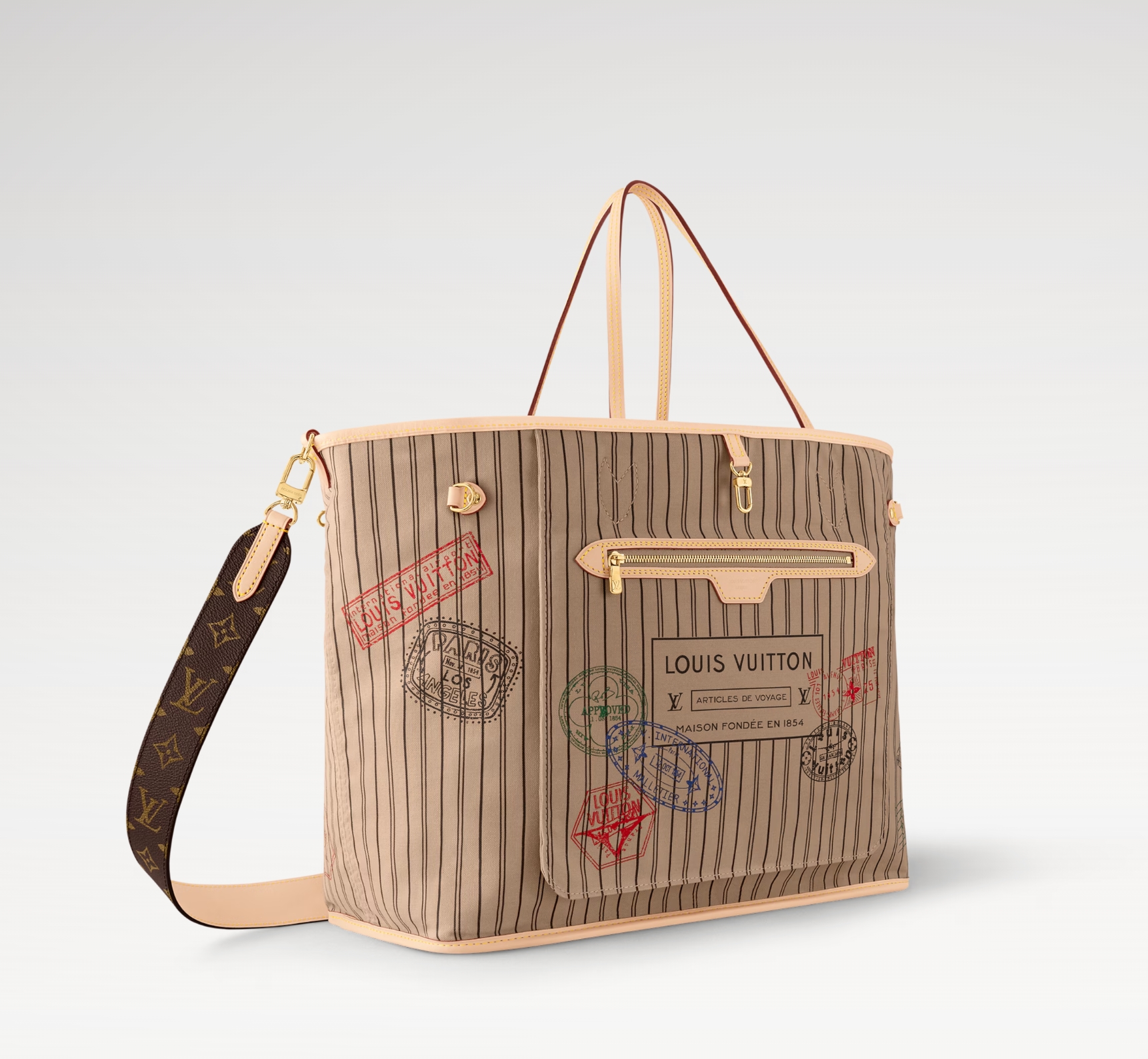 Louis Vuitton LV Neverfull Bandoulière Inside Out GM