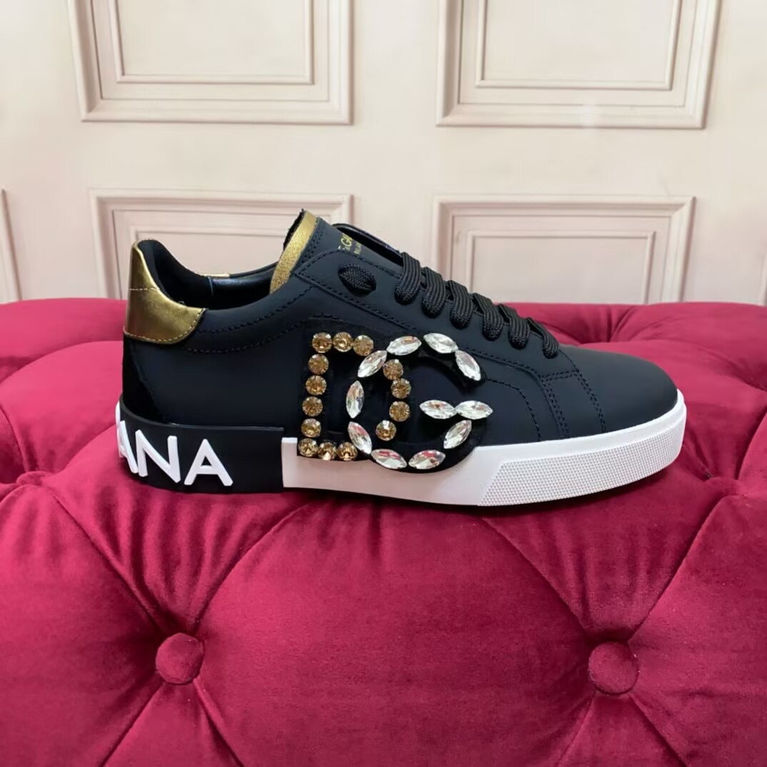 D&G Unisex Leather Sneakers