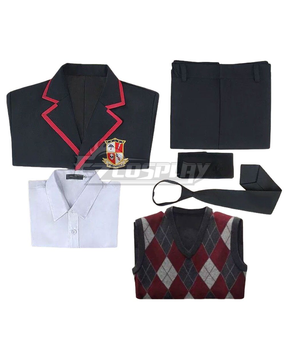 The Umbrella Academy School Uniform Male Cosplay Costume