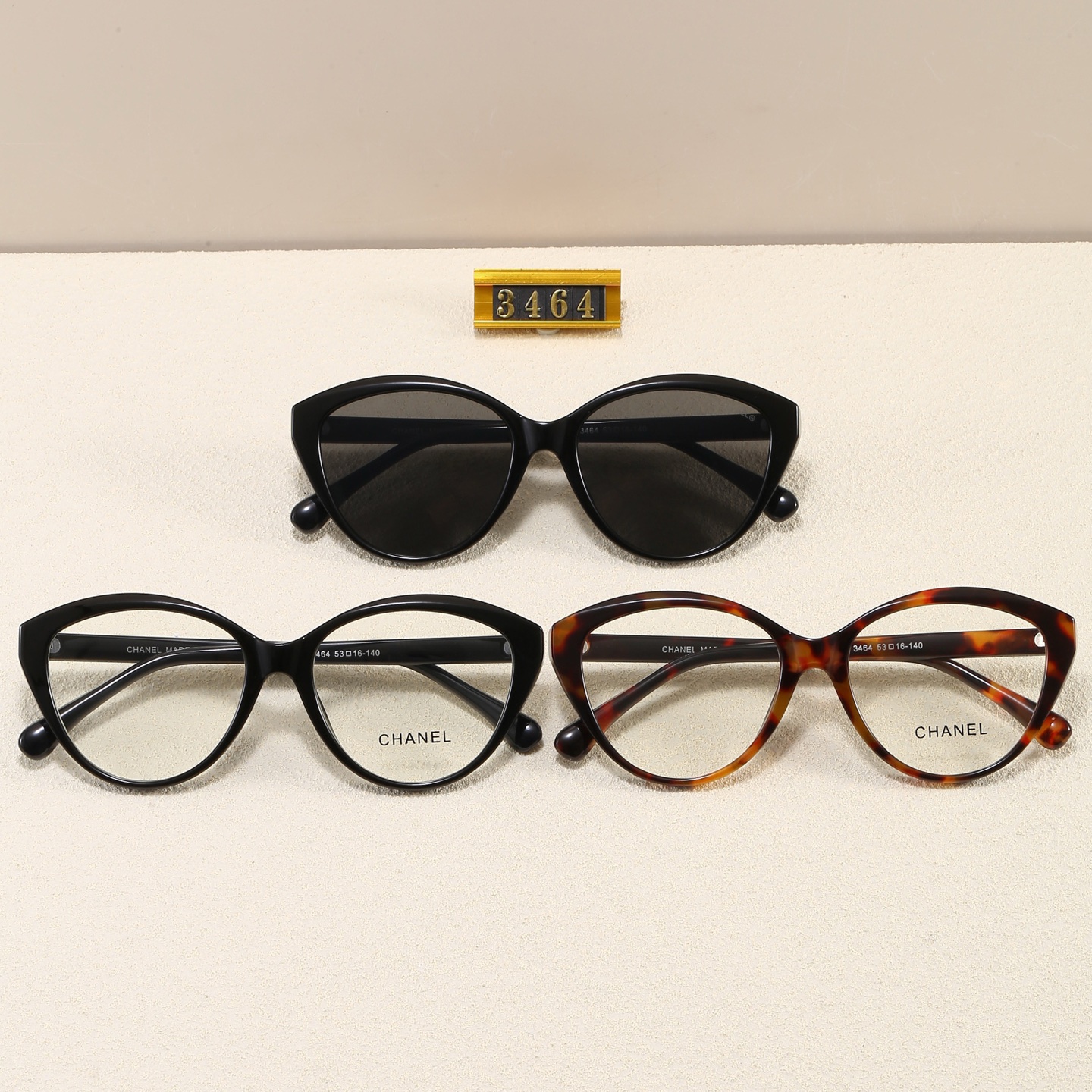 Chanel Heart CC Logo Cat-Eye Optical Glasses - KAIROO