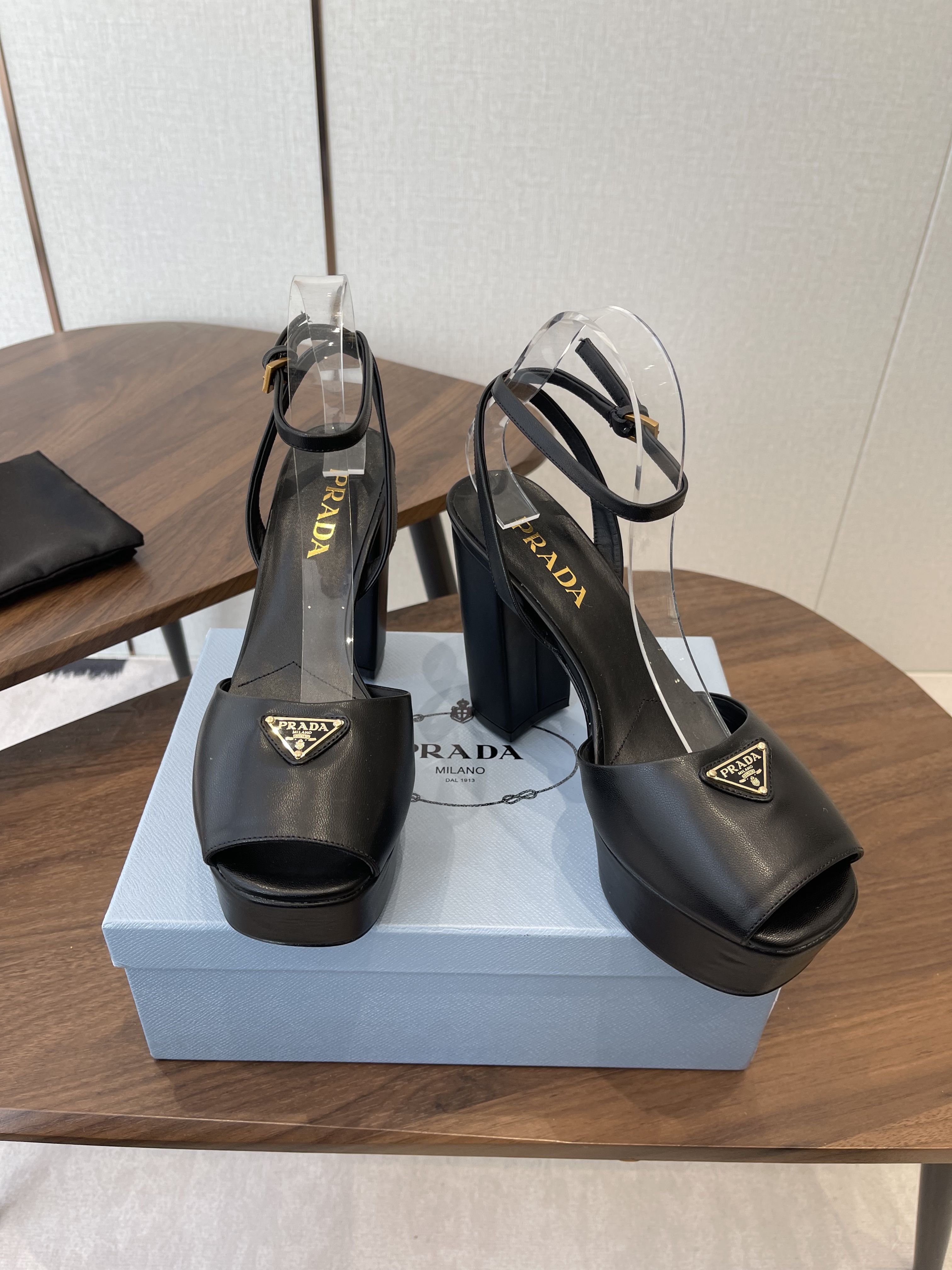Prada Women's Platform Sandal in Nappa Leather
