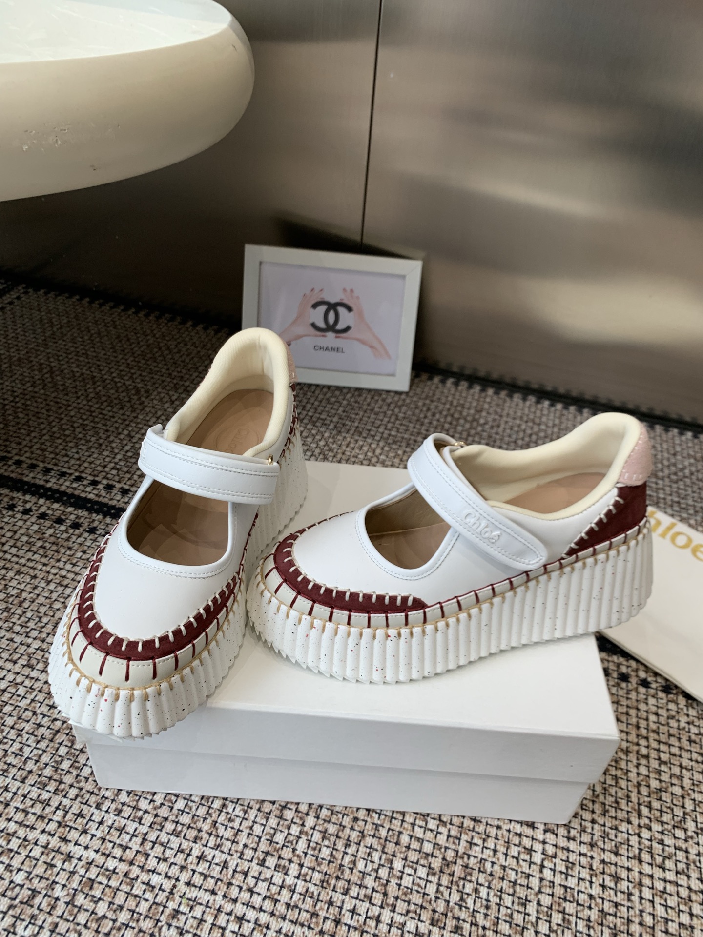 Chloe Nama Wedge Sandals