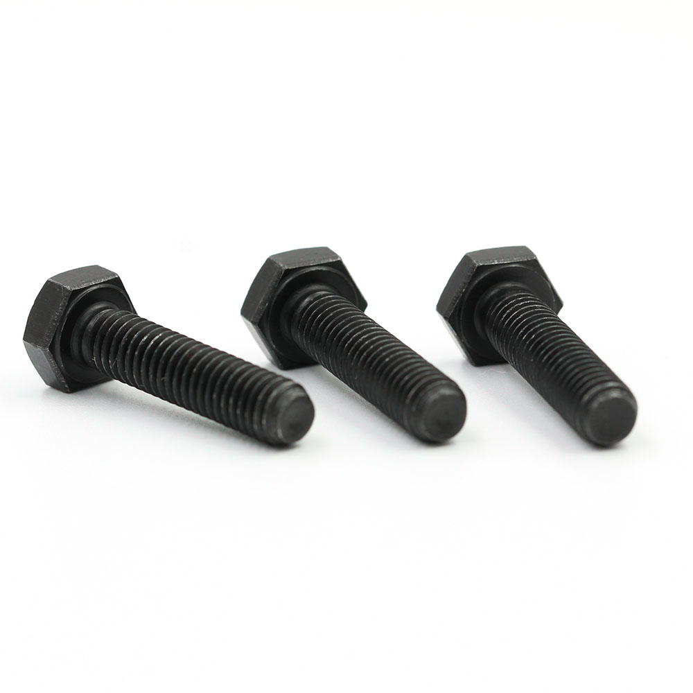 Custom High Quality Hardware Fastener Manufacturer M2 M3 M4 M5 M6 Carbon Steel Black Oxide Hex Head Hexagon Machine Hex Bolt