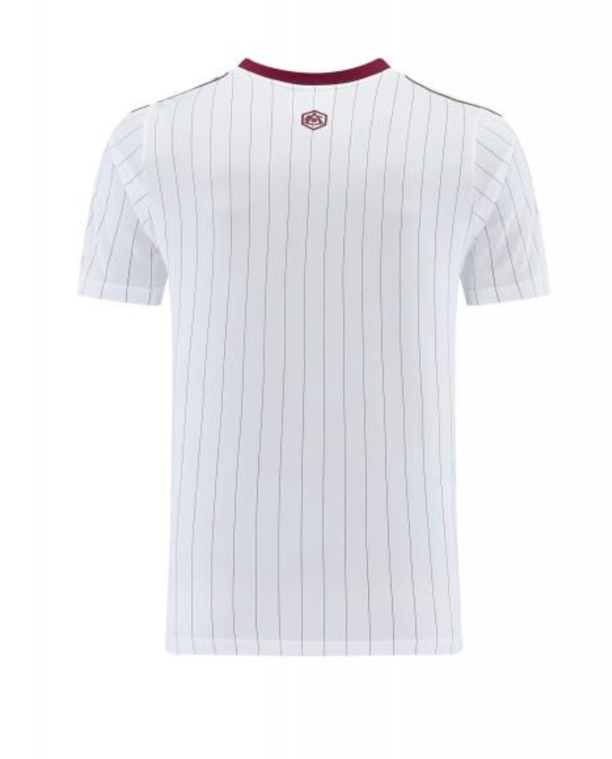 26/27 Arsenal White Pinstripe Short Sleeve+Soccer Shorts S-2XL