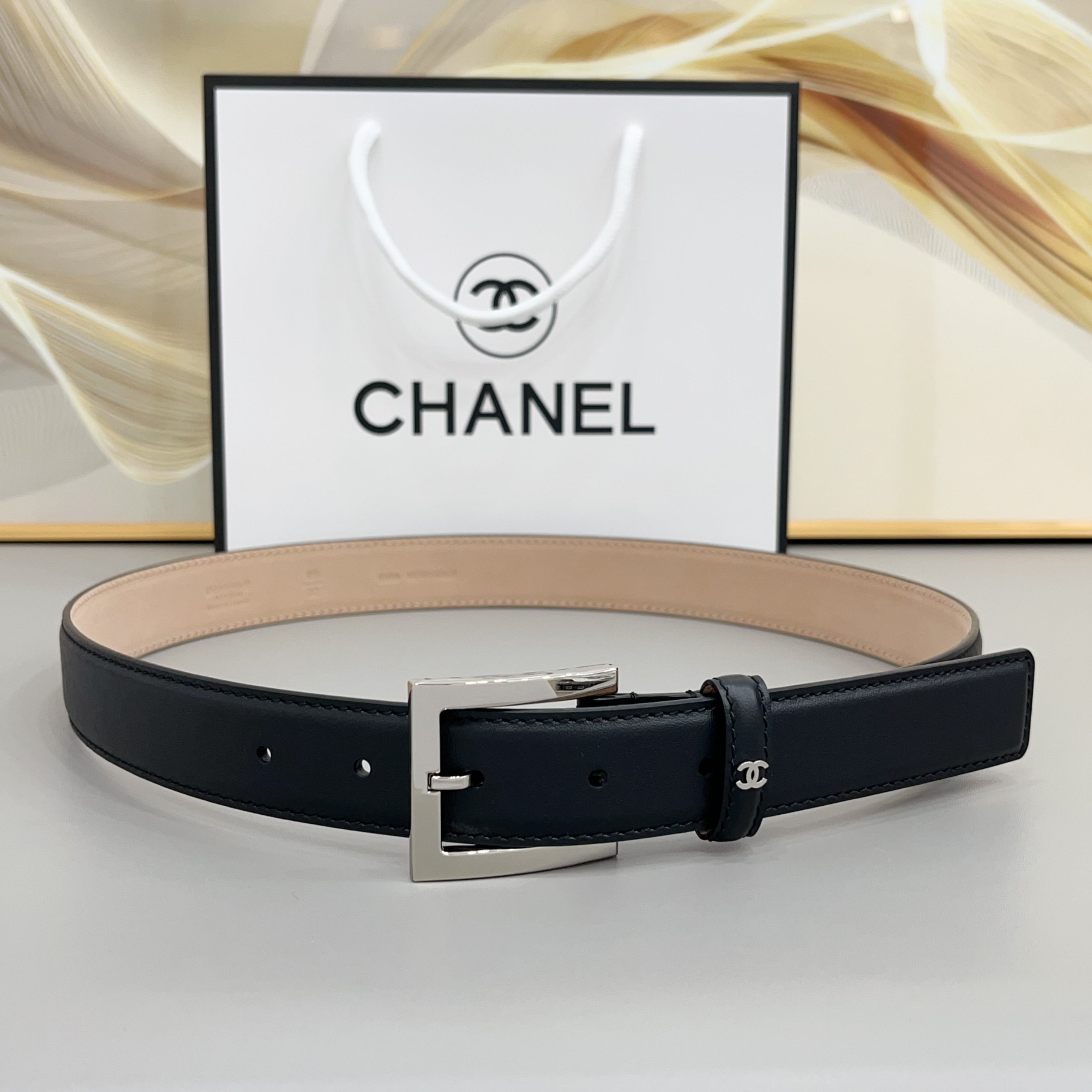 Chanel Luxury Leather Belt 3cm