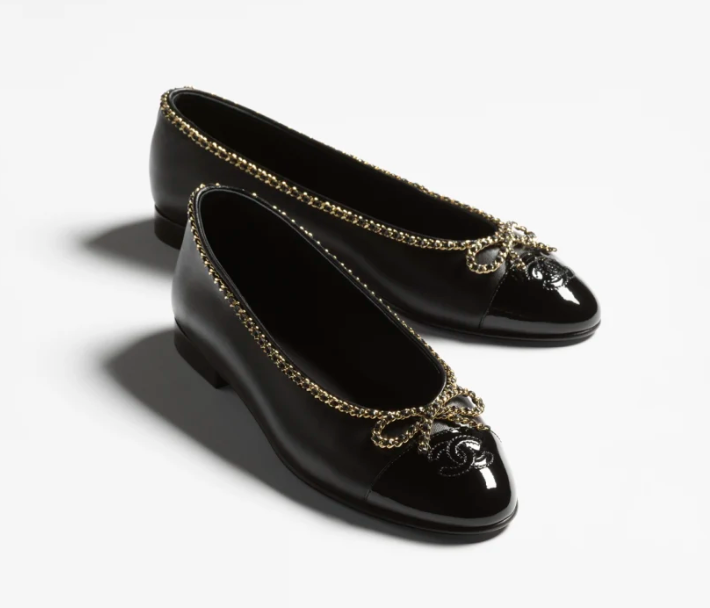 Chanel Leather Ballet Flats