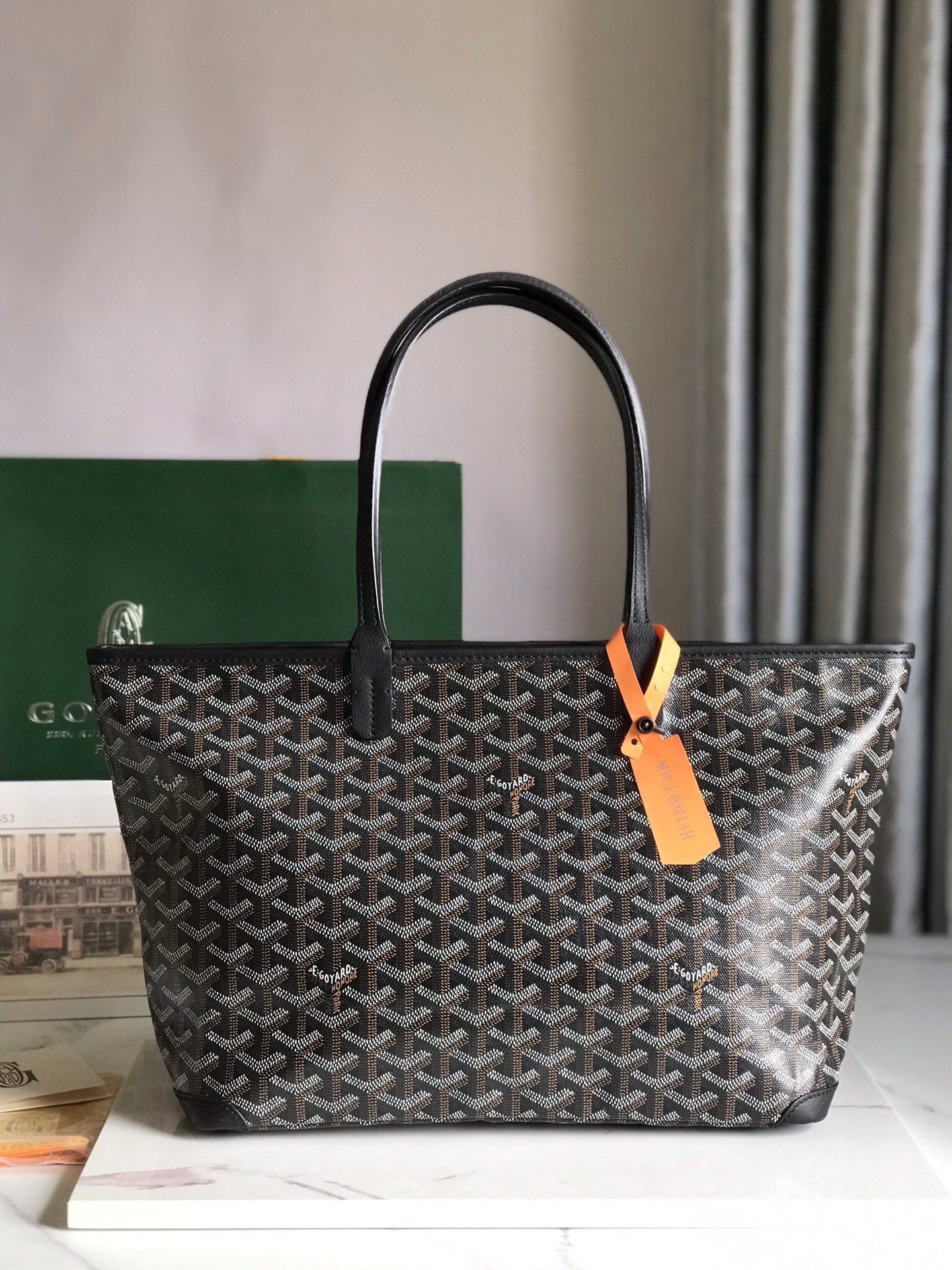 Goyard Saint Louis Artois PM Bag in Black