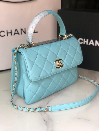 CHANEL Light blue crossbody bag