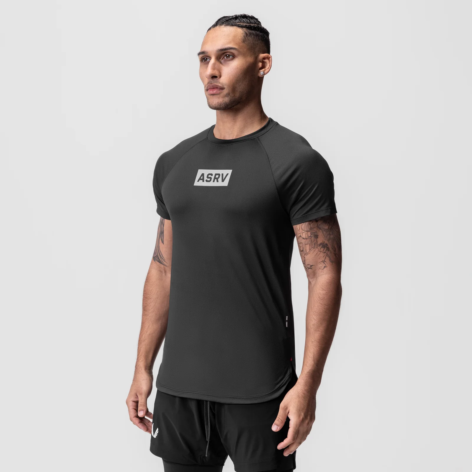 0660. AeroSilver Established Tee - Black 