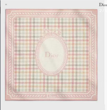 Christian Dior Dioramour Shawl 140cm