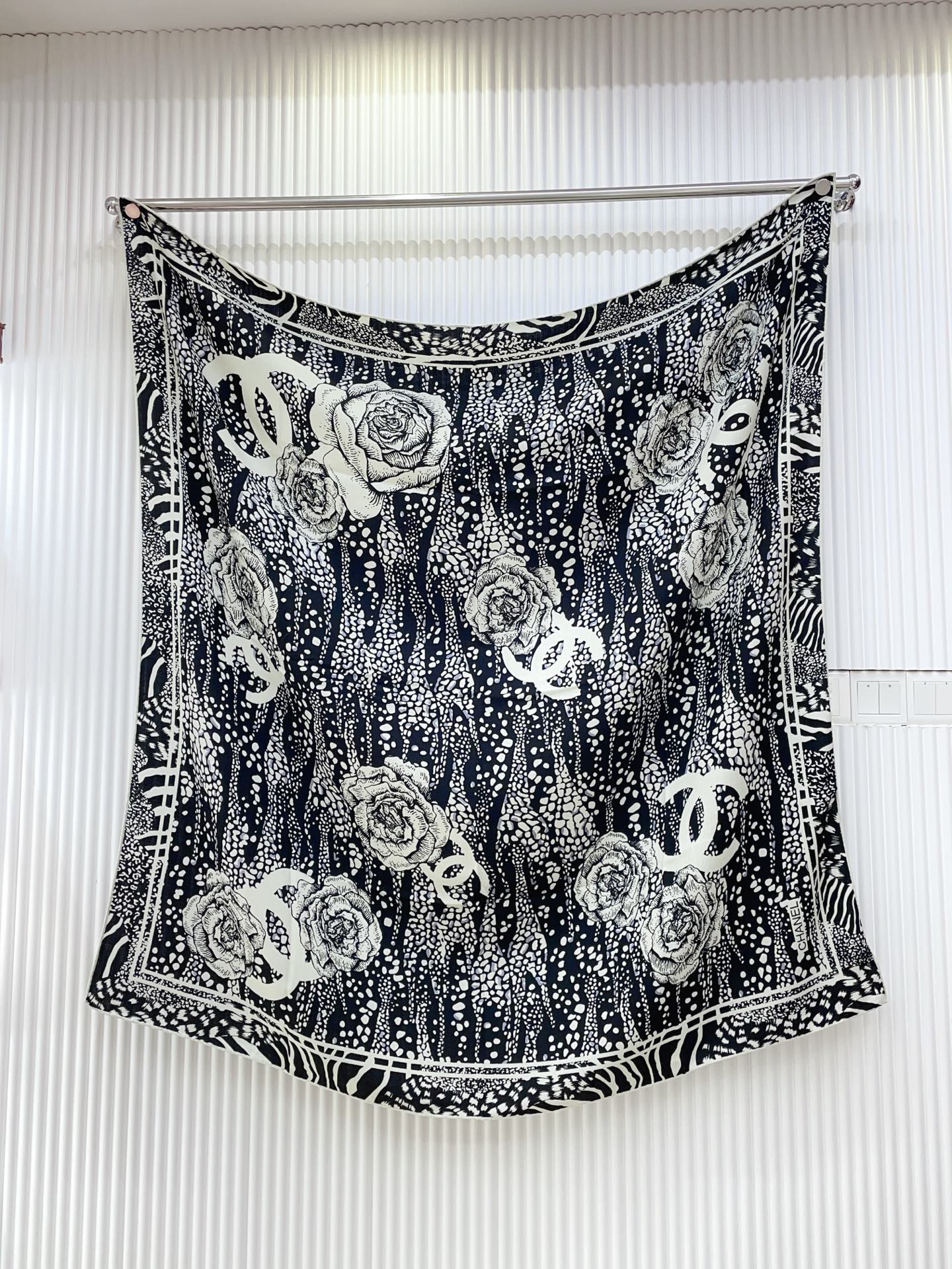 Chanel Silk and Cashmere Shawl 140cm