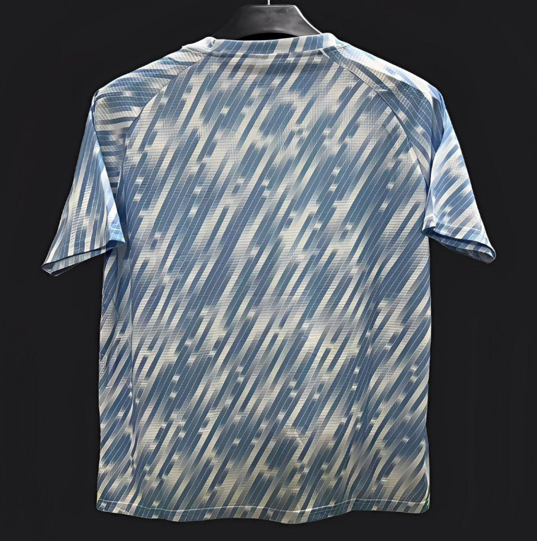 25/26 Manchester City Sky Blue with Diagonal Striped Pattern Jersey S-2XL