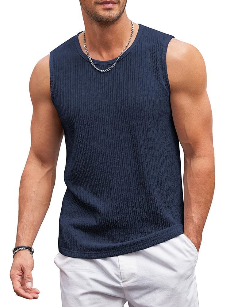 (Pre-order)Casaul Jacquard Knit Tank Top (US Only)