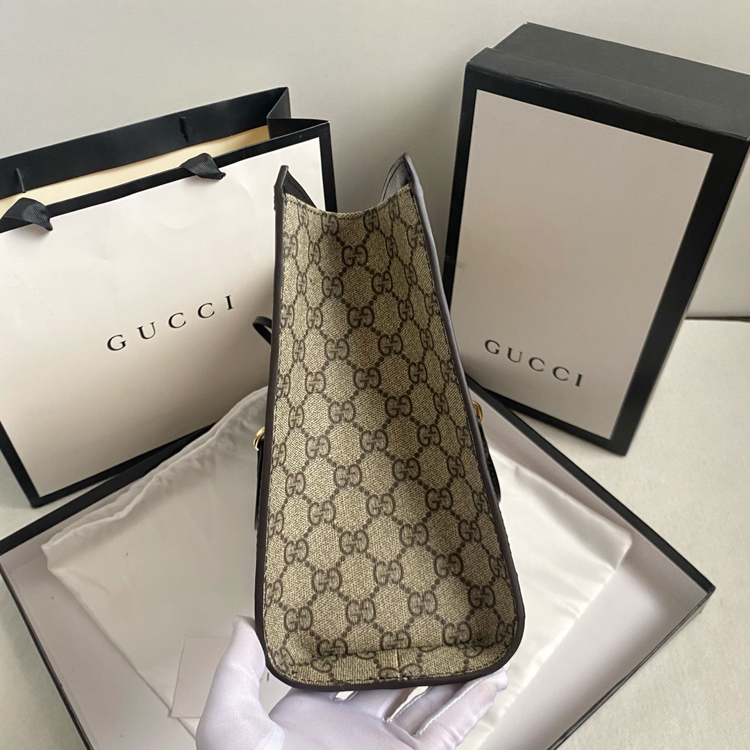 Gucci padlock series lock double shoulder strap handbag