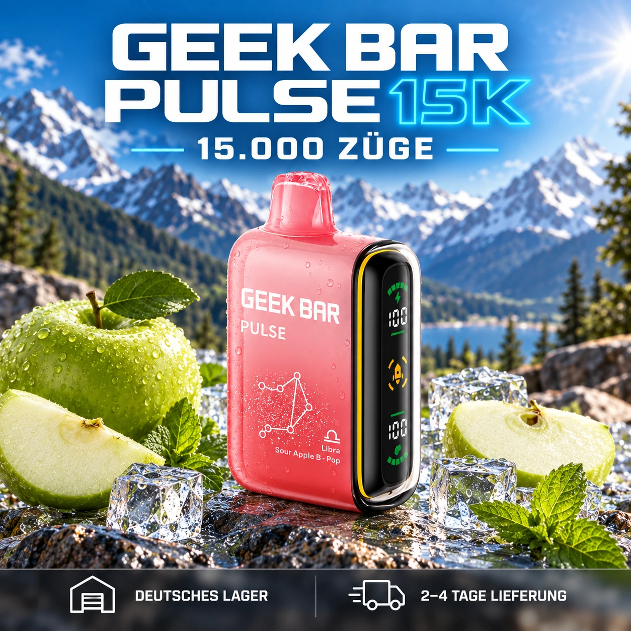 Geek Bar Pulse 15K Disposable Vape - Vaba Vape-Shop