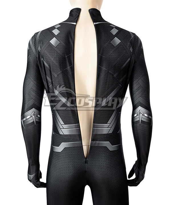 Marvel Captain America: Civil War Black Panther T'Challa Printed Zentai Jumpsuit Cosplay Costume