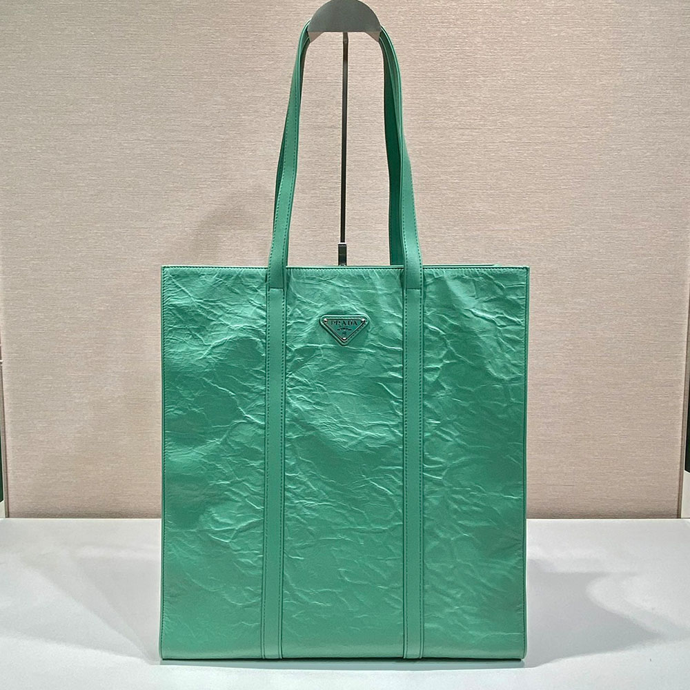 Prada Small Antique Nappa Leather Tote