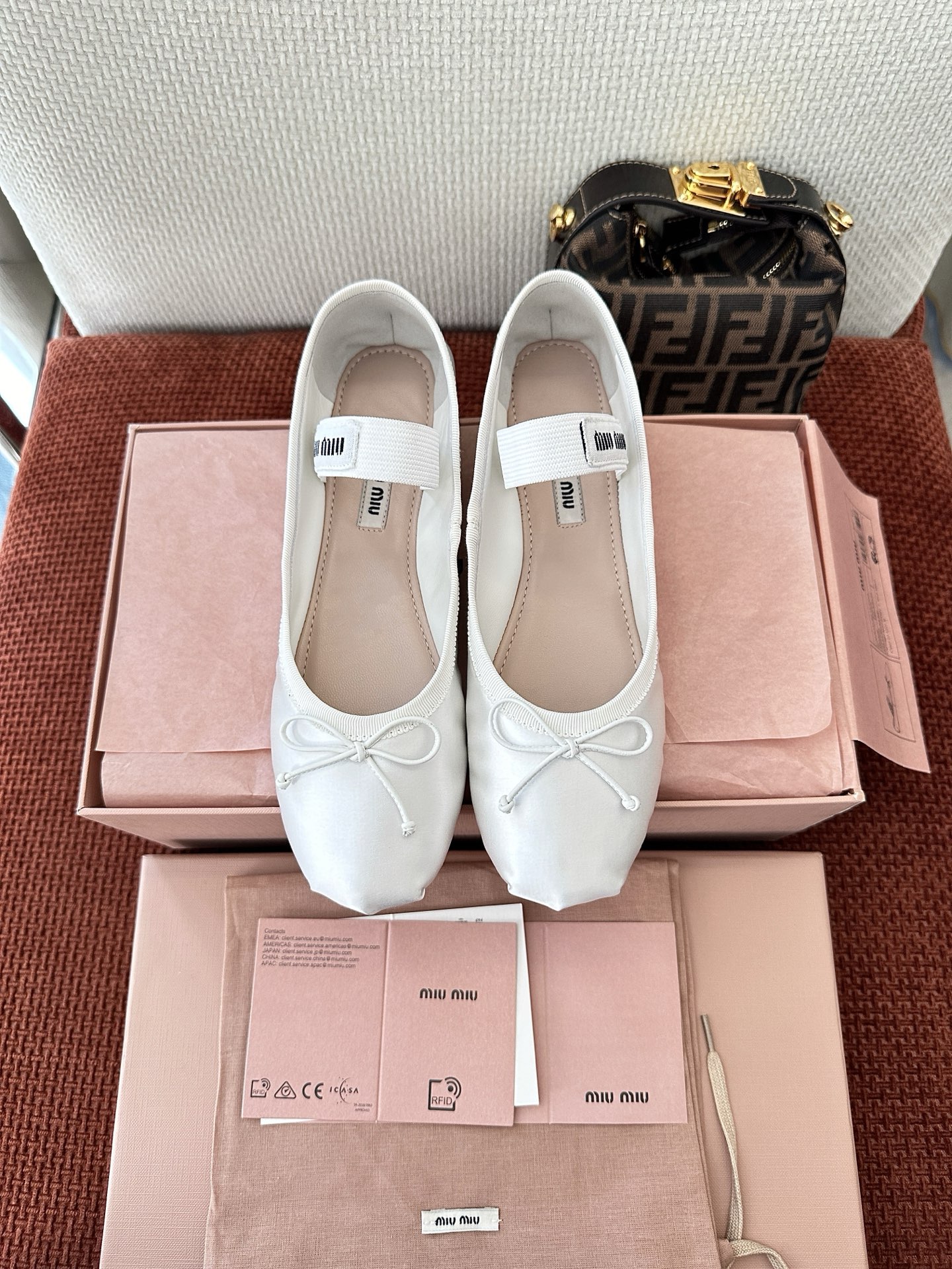 Miu Miu Satin Ballet Flat