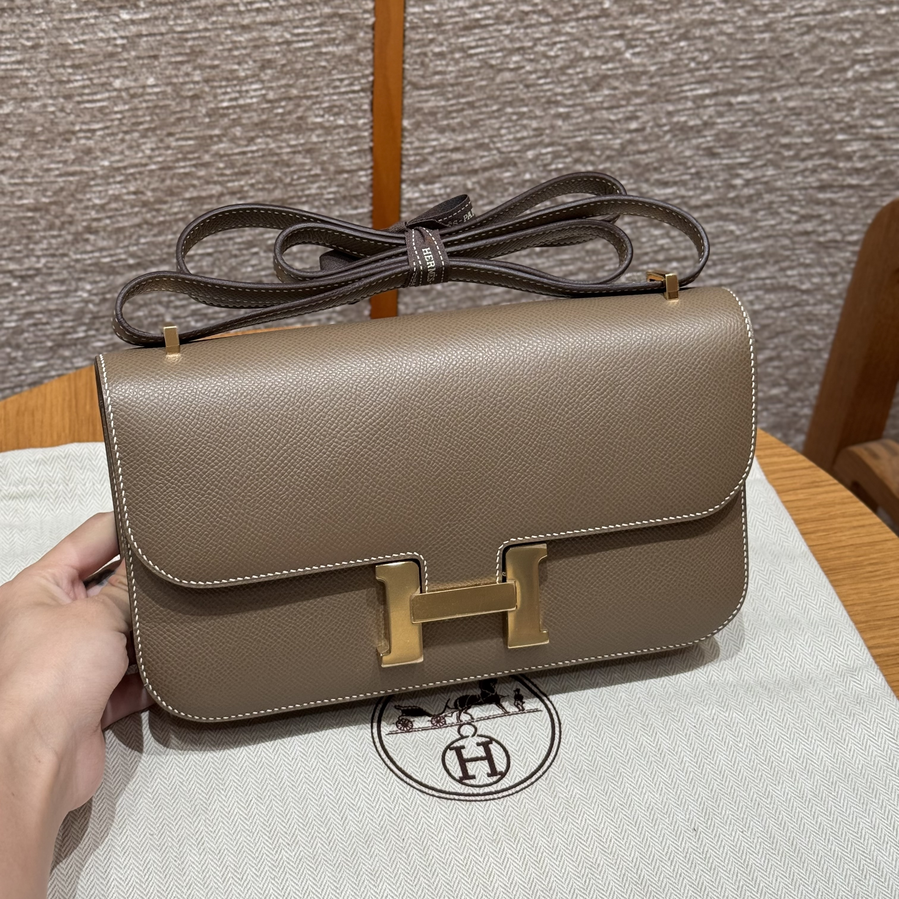 Hermes Etoupe Epsom Constance Elan