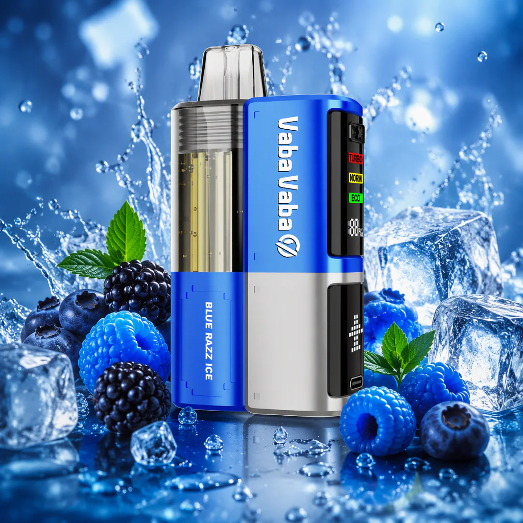 Vaba Vaba V50K 50000 Vape Kit  Pod System E Zigarette Blue Razz Ice - Vaba Vape-Shop