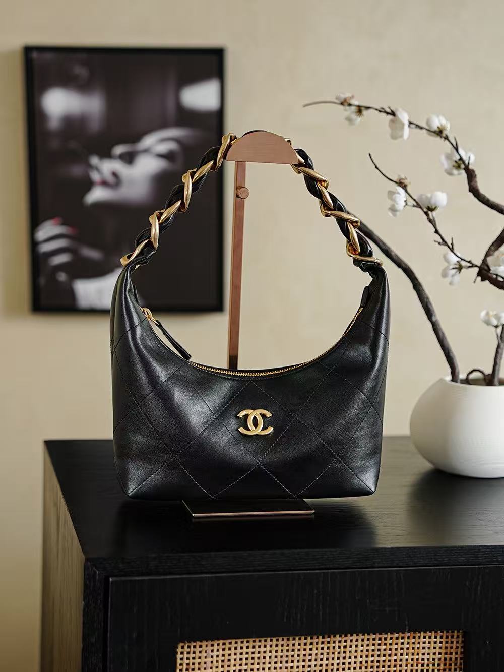 Chanel 25k Underarm Bag Hobo Bag