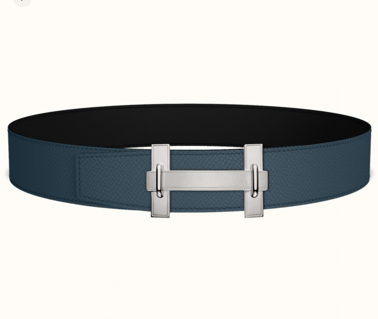 Hermes H jumping Reversible Leather Belt 3.8cm