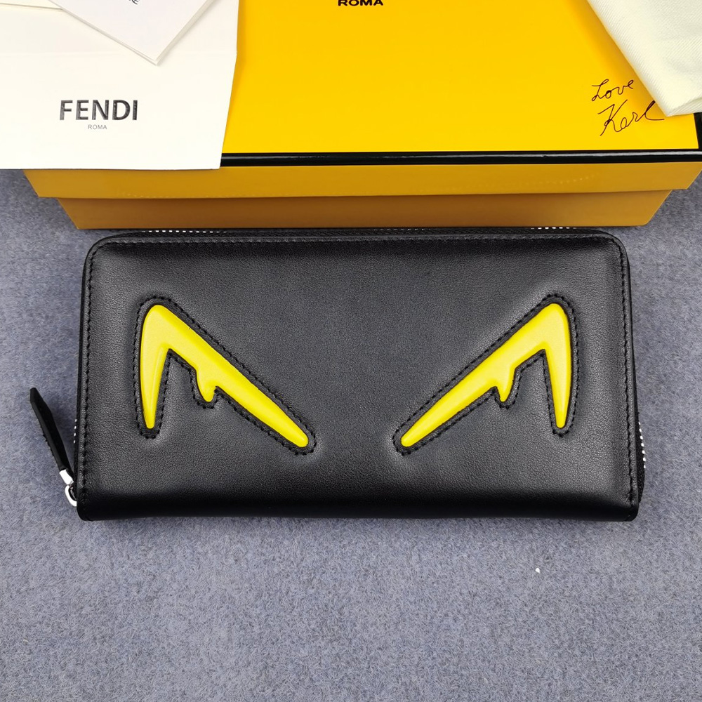 FENDI FF Printing Leather Wallte card holder