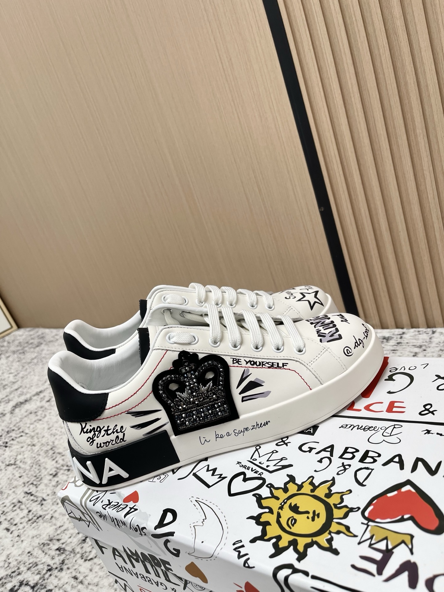 Dolce Gabbana Unisex Leather Sneakers