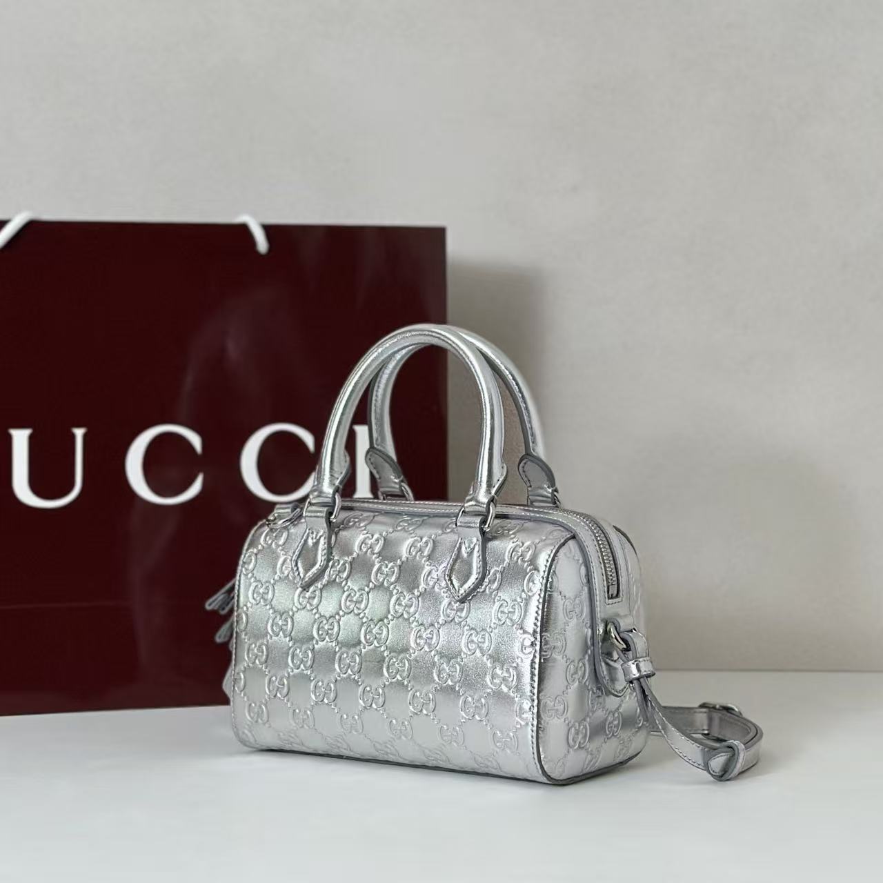 Gucci Emblem small Boston bag