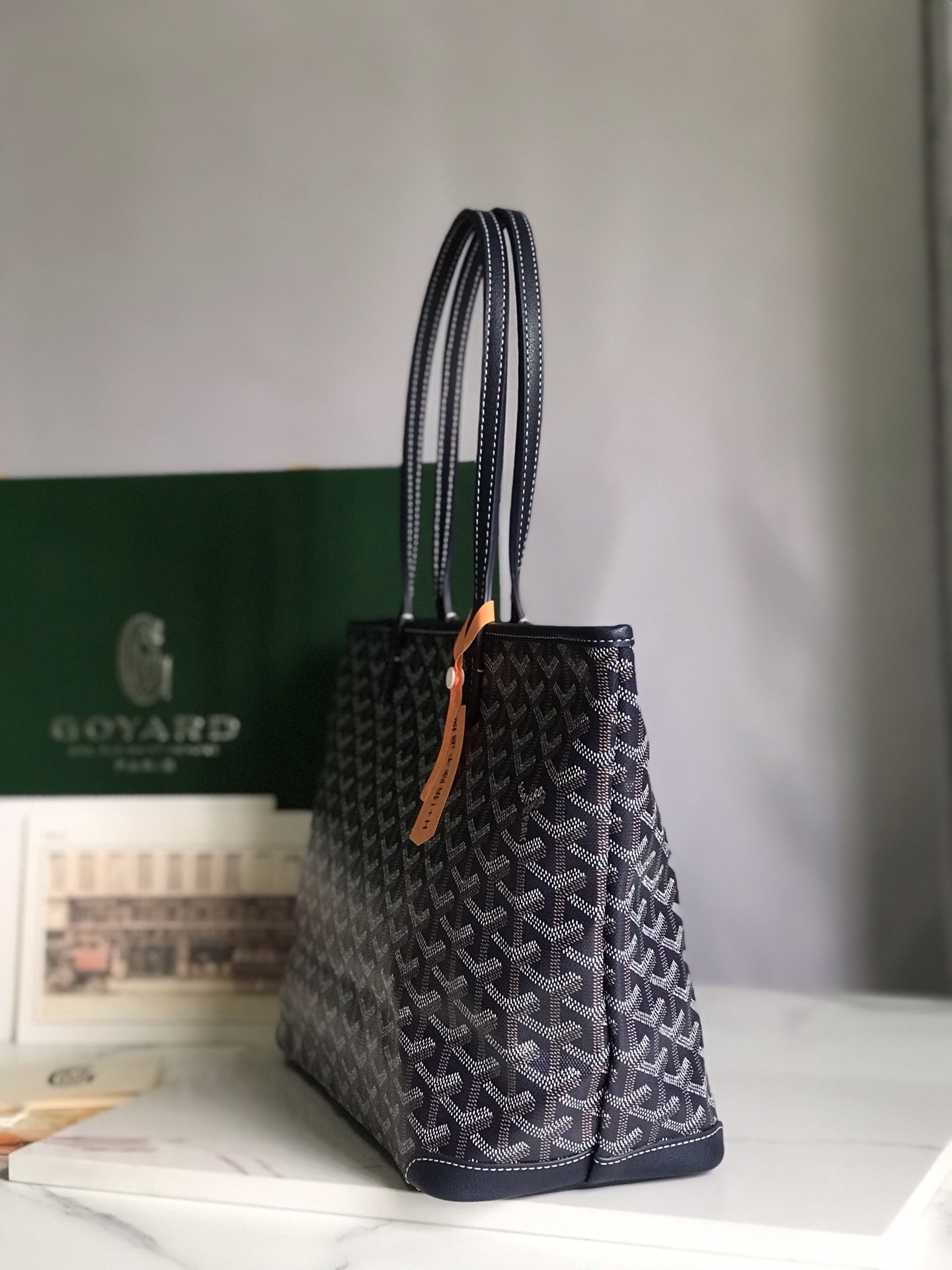Goyard Saint Louis Artois PM Bag in Dark Blue