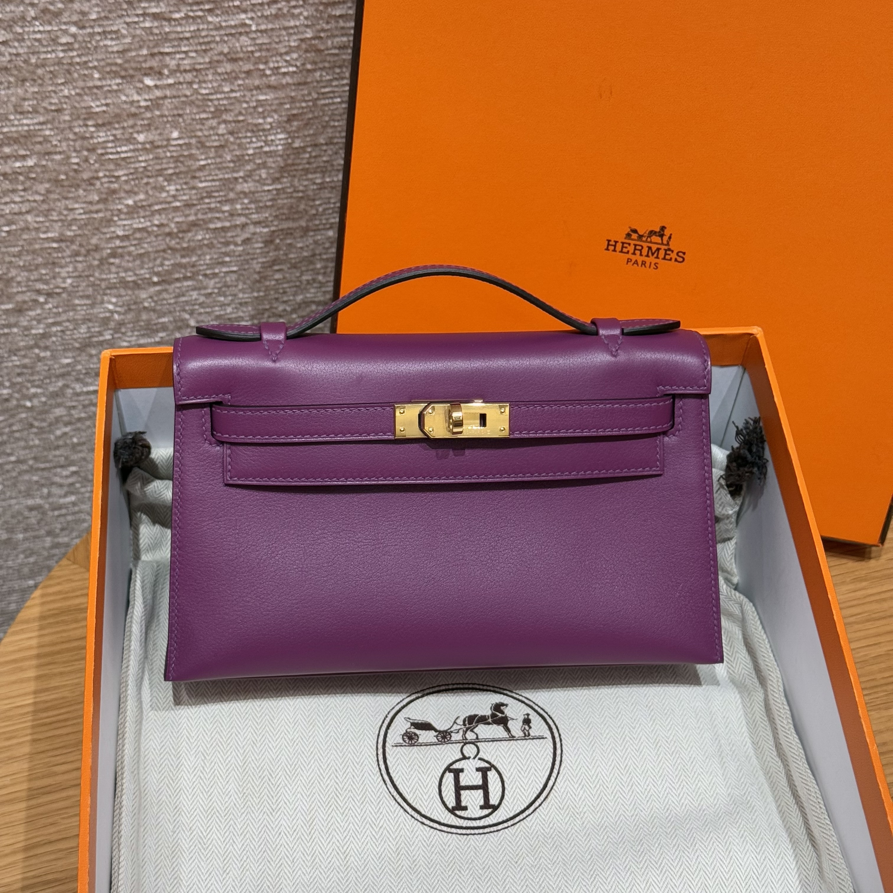 Hermes AnemoneSwift Kelly Pochette