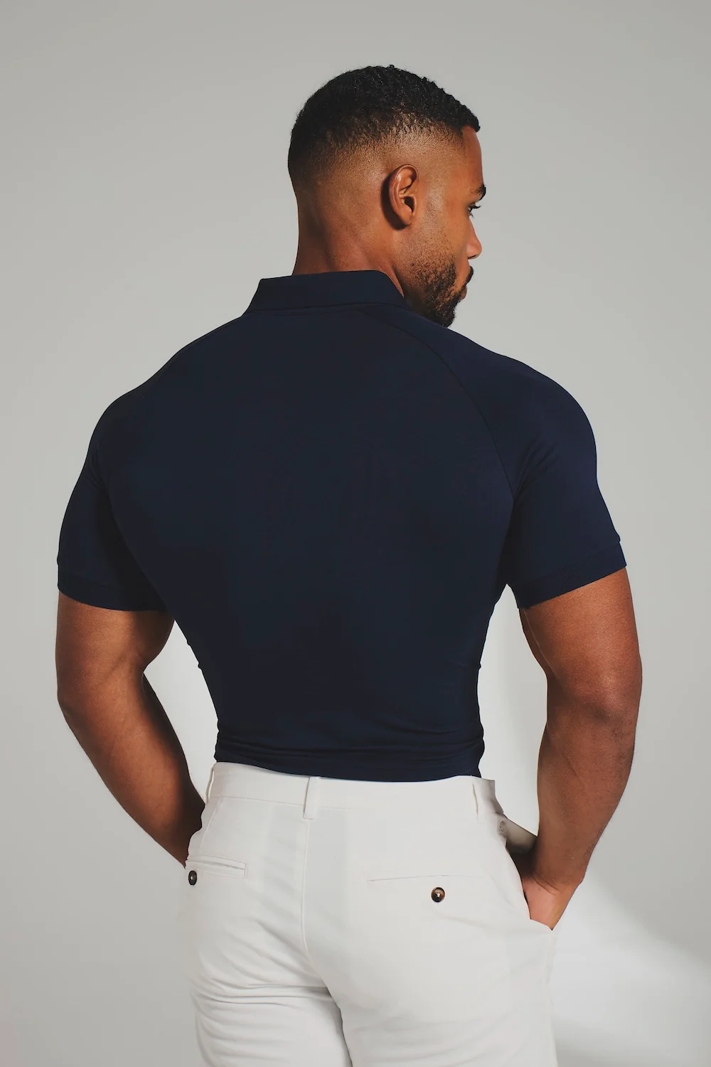 (Pre-order)Athletic Fit Polo Shirt in True Navy