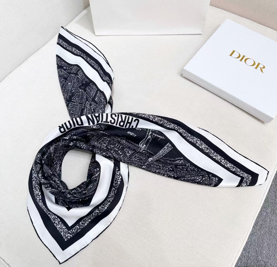 Dior Plan de Paris Silk Square 90
