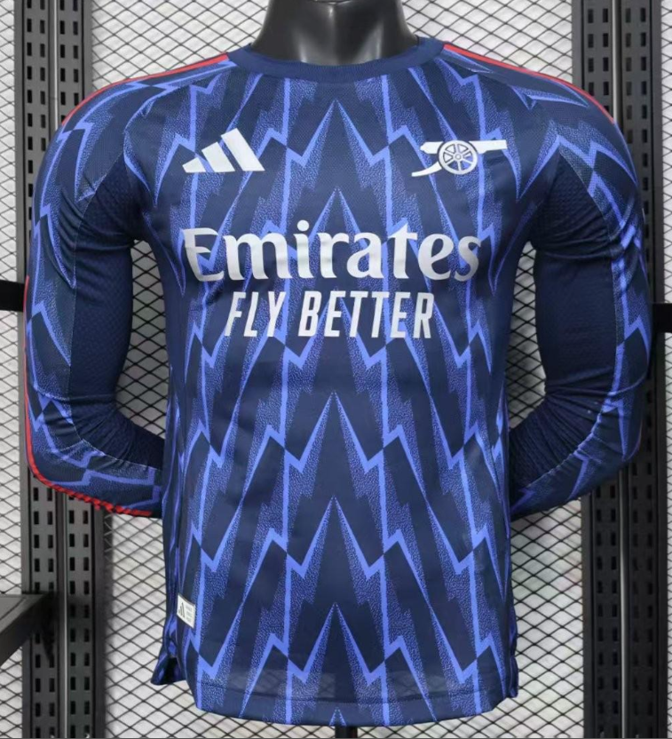 Player Version Arsenal 25/26 Away Away Long Sleeves Size:S-4XL