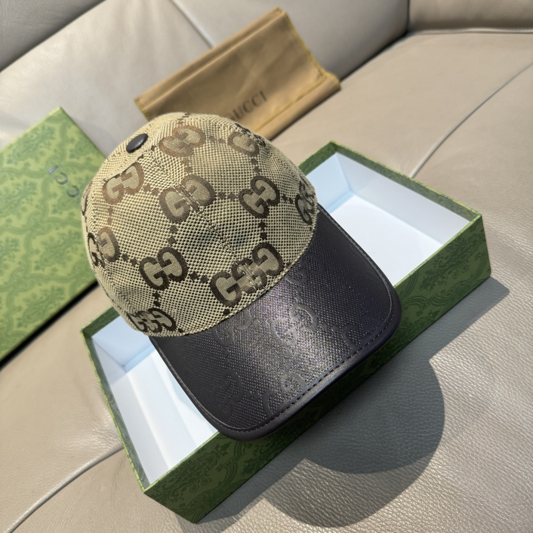 Gucci Jumbo GG Mesh Canvas Baseball Cap Hat - KAIROO