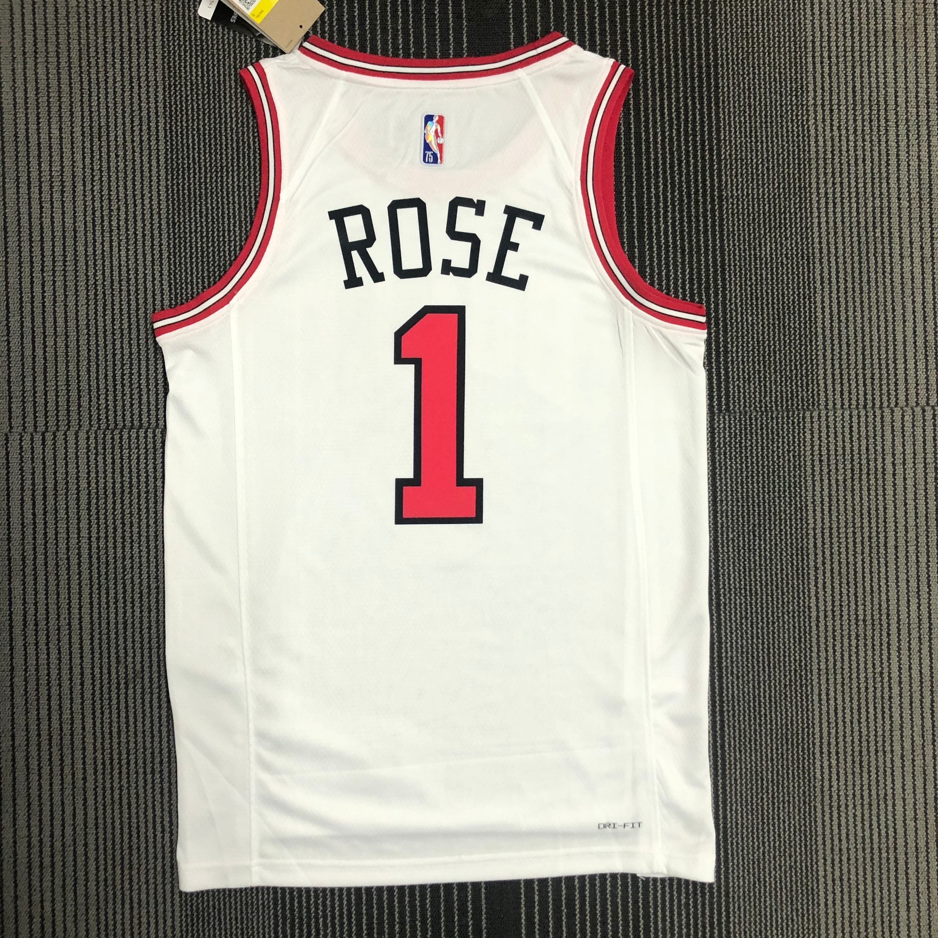 75th Anniversary Chicago Bulls White Edition No.1 Rose