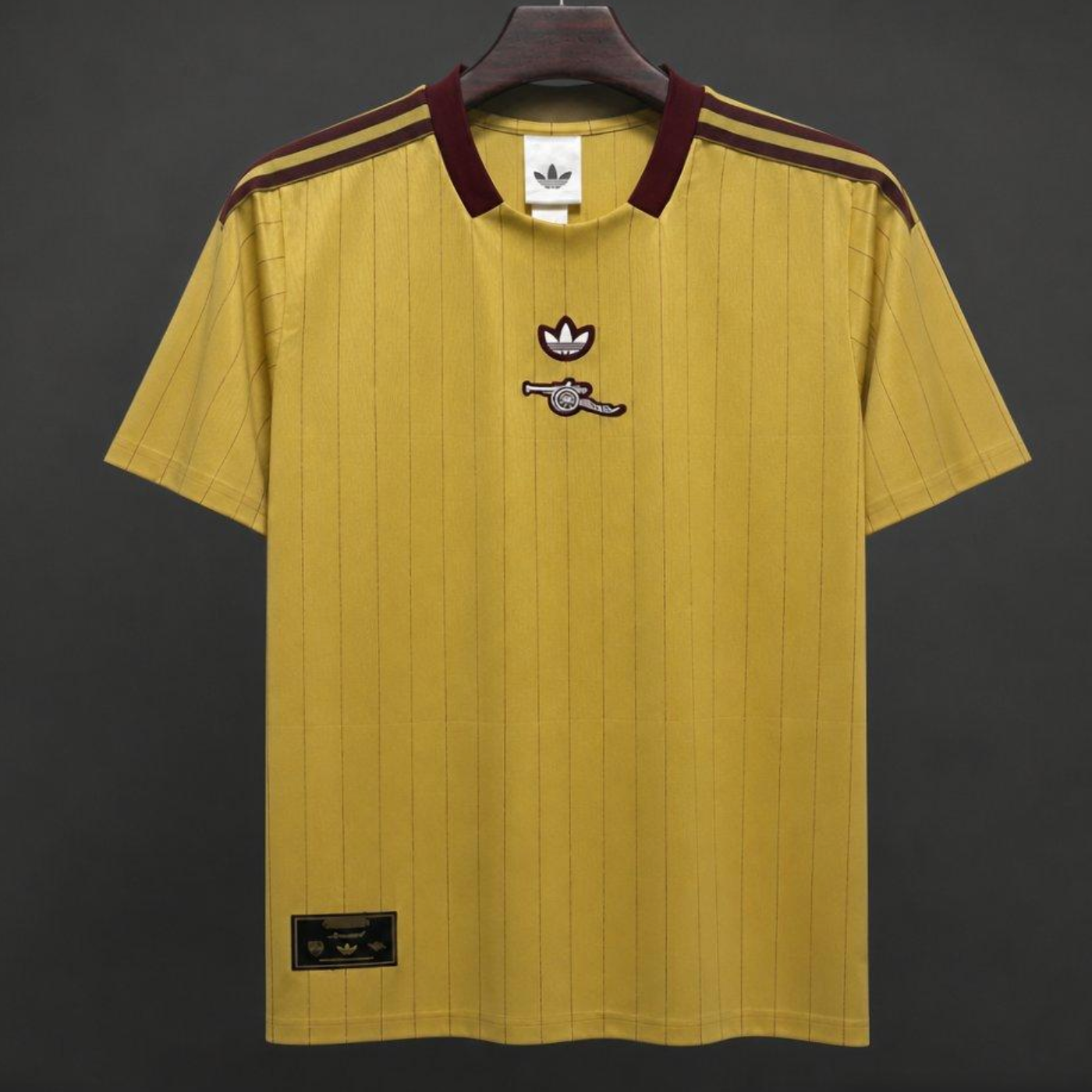 2026 Arsenal Adidas Terrace Icons Yellow Jersey S-2XL