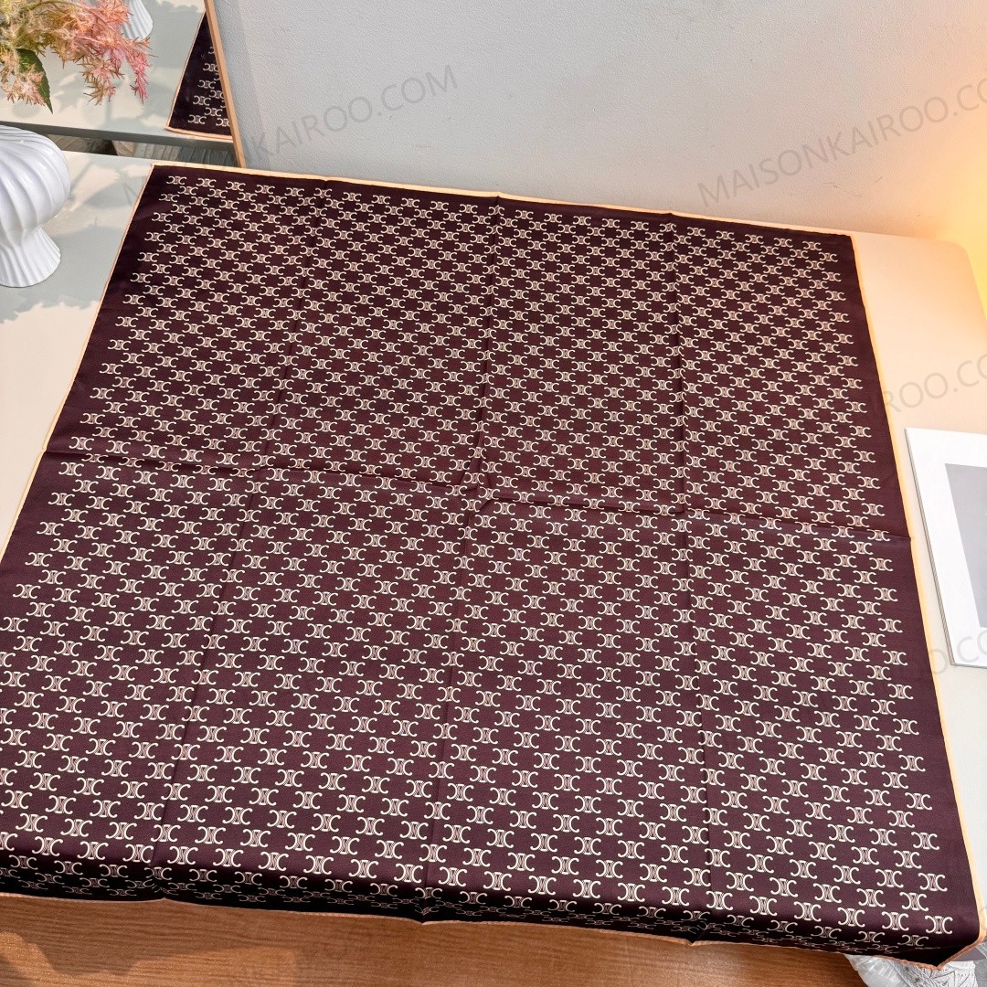 Celine Triomphe 90 Silk Scarf - KAIROO