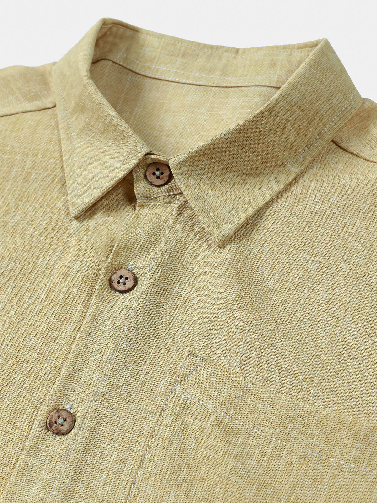 Men's Solid Casual Sport Comfort Short Sleeve Shirt