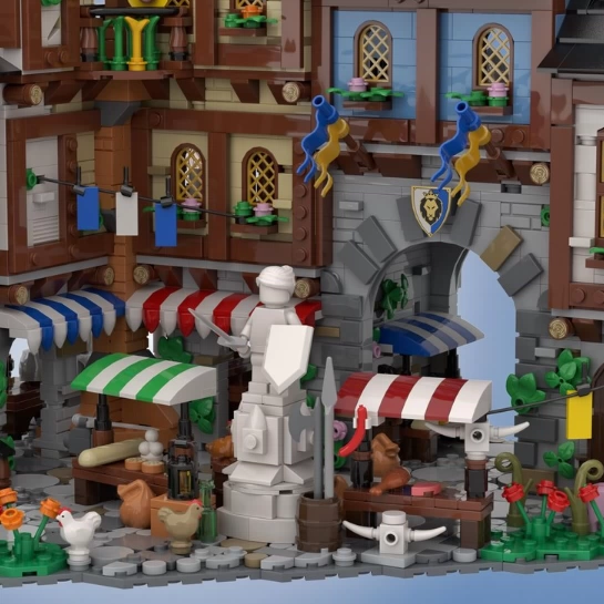 MOC 134085 - Medieval Town Centre
