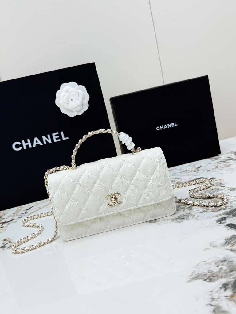 Chanel Pearl handle handbag
