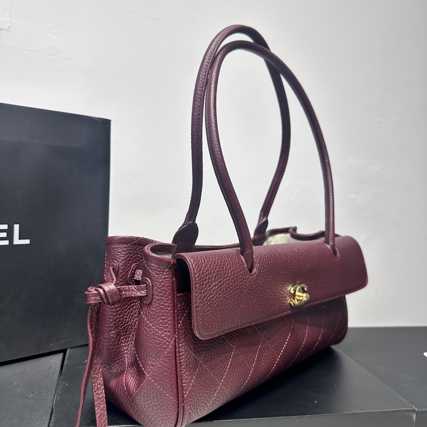 Chanel Spring Summer 2026 Small Flap Bag in Burgundy