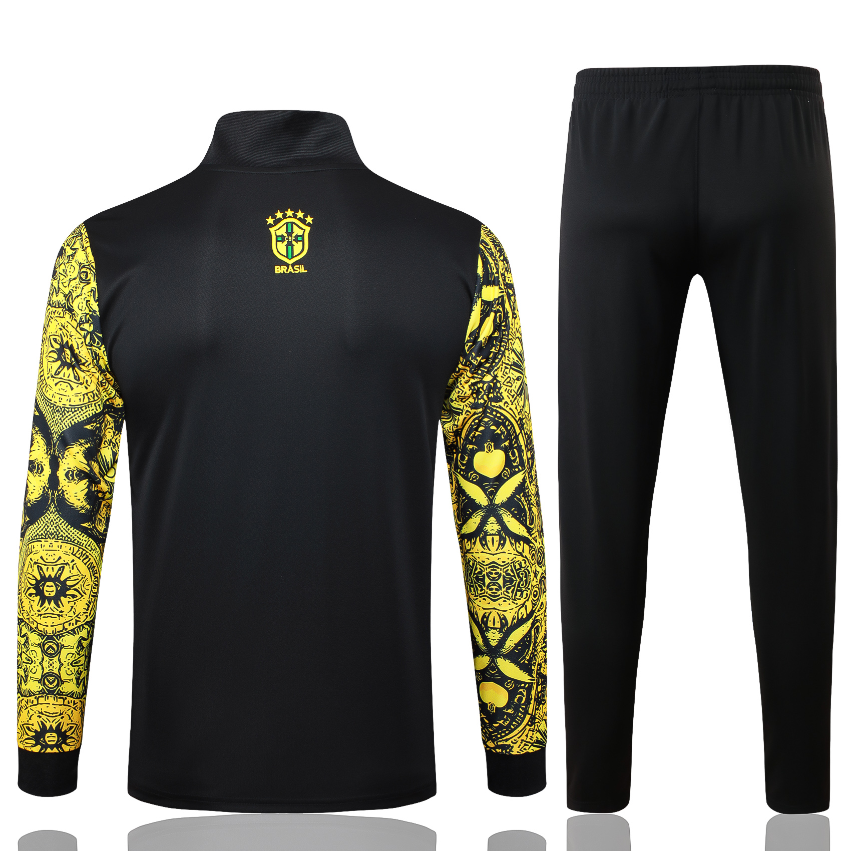 Adult / Kids Brasil 24/25 Full zipper training suit Yellow