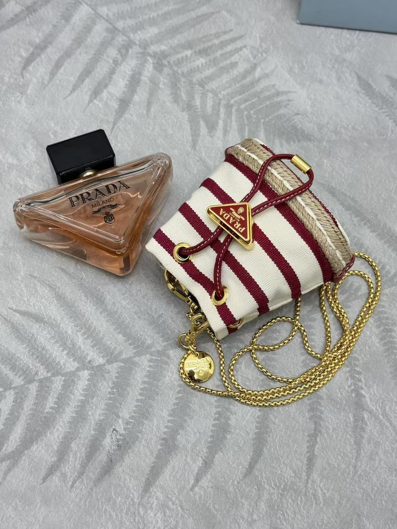 Prada mini bucket bag crossbody bag
