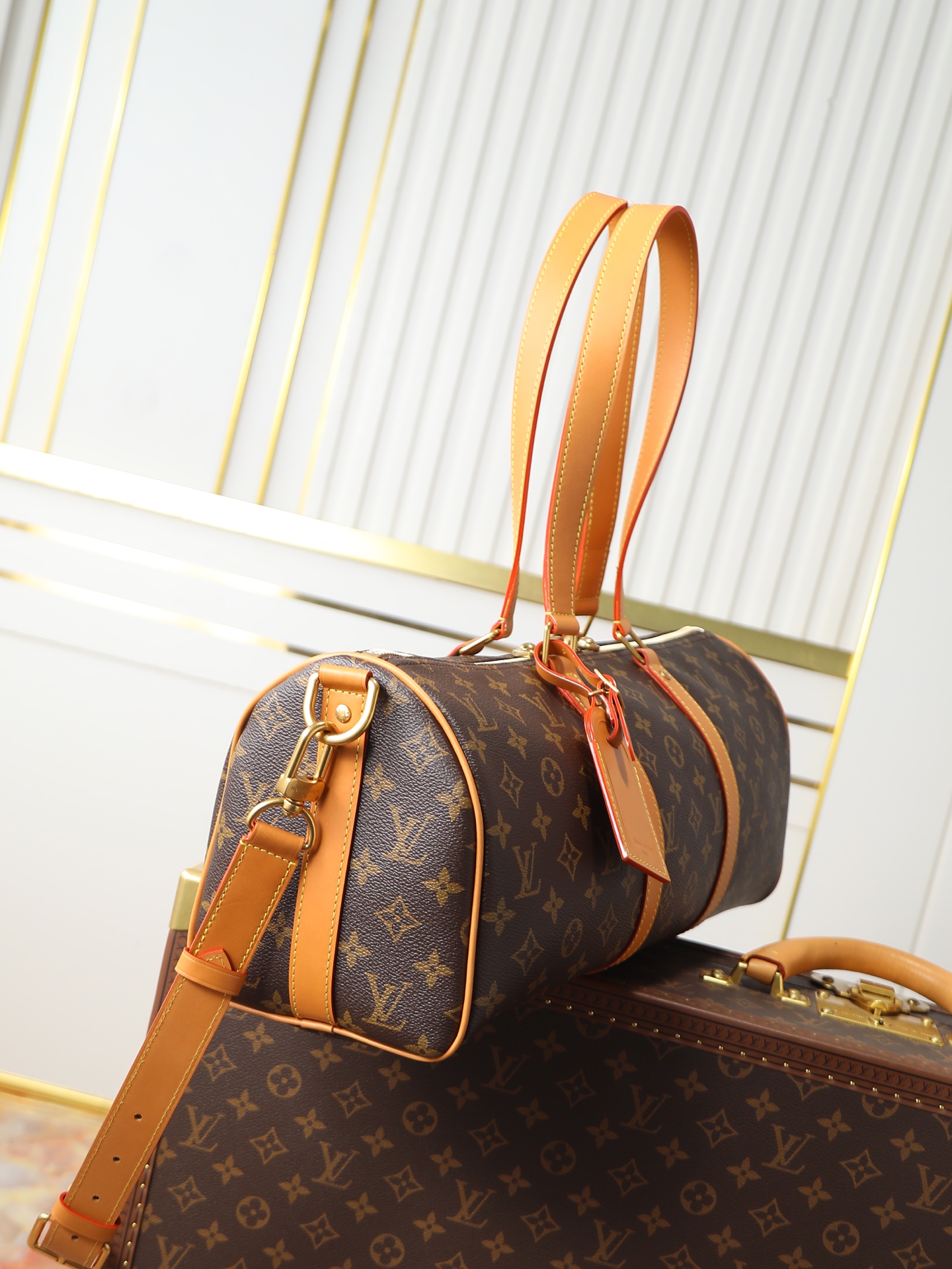 Louis Vuitton new Needle Keepall cylindrical handbag