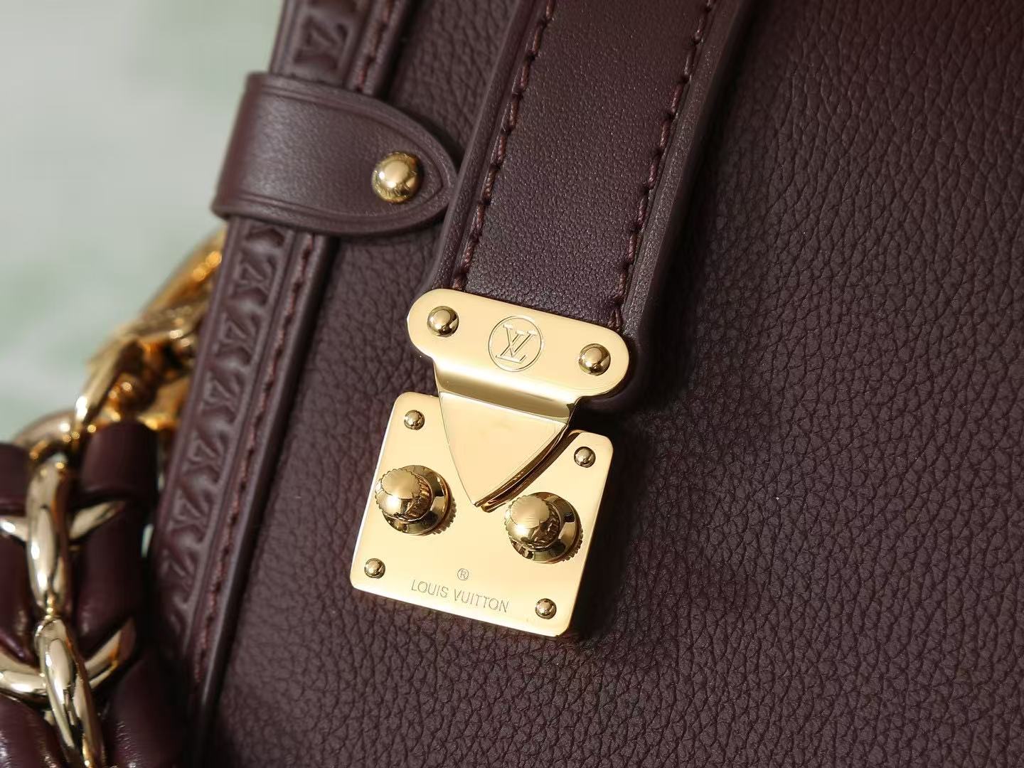 Louis Vuitton Burgundy Box Bag Handbag